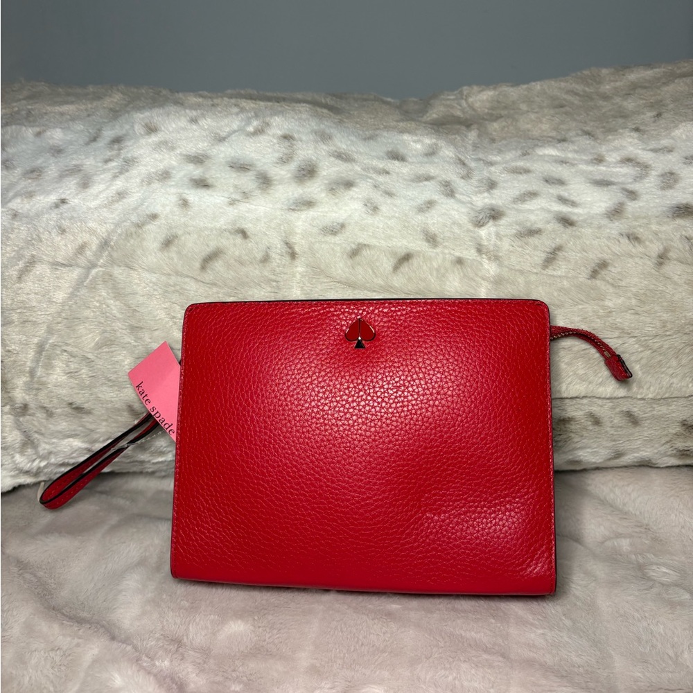 Red Kate Spade wristlet